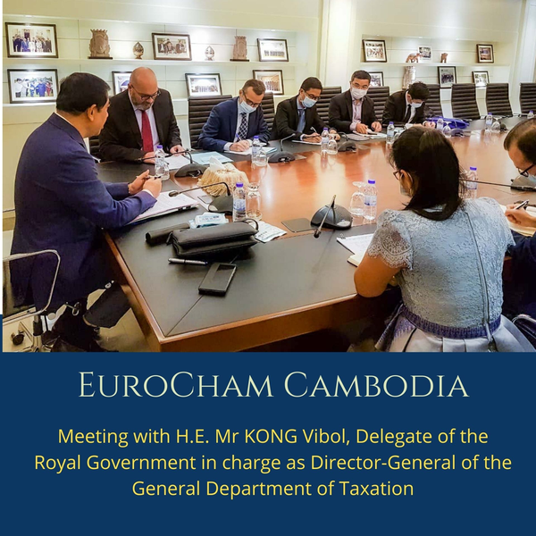 Meeting with H.E. Mr KONG Vibol, Delegate of the Royal Government in charge as Director-General of the General Department of Taxation